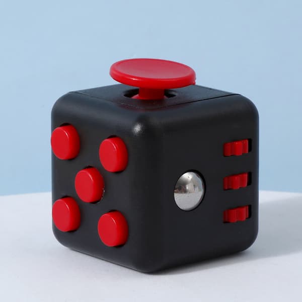Fidget Cube Leksak Stress Ångestlindrande Leksak Grey Black