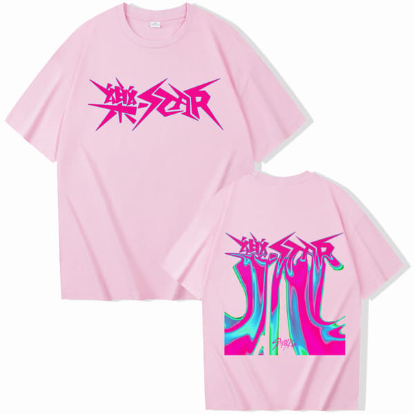 Stray Kids Rock-Star trykt topp kortermet t-skjorte Grey M