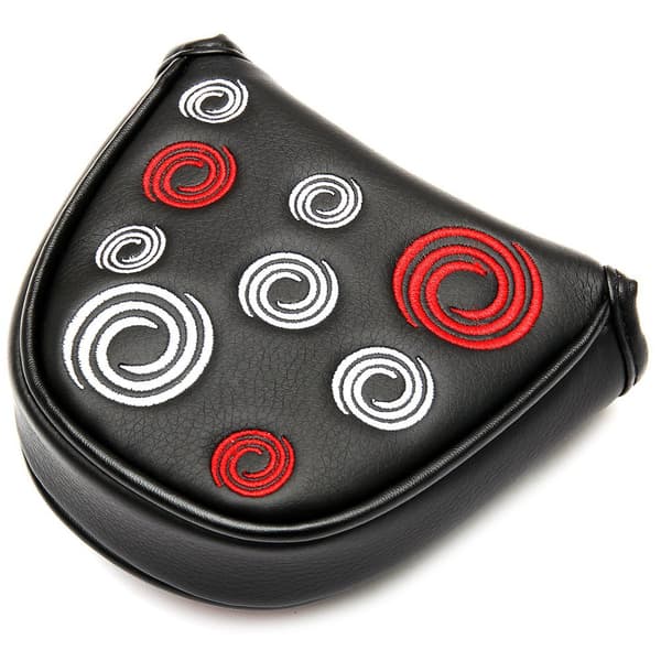 Golfkøllehodebeskytter Golfmal Putterbeskyttelse Skinn Hodebeskytter Magnetisk Lukking White