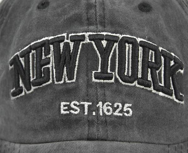 New York Letter Broderede Baseballkasketter Distressed Faded Kasketter Green