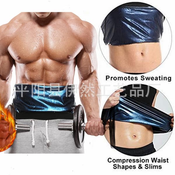 Maveformindsker til mænd Sauna Body Shaper Træner Korset Silver L/XL