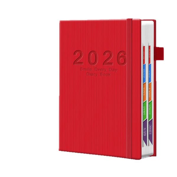 2026 Daglig Planeringsanteckningsbok En Sida Per Dag Jan-Dec 2025 400 Sidor blue