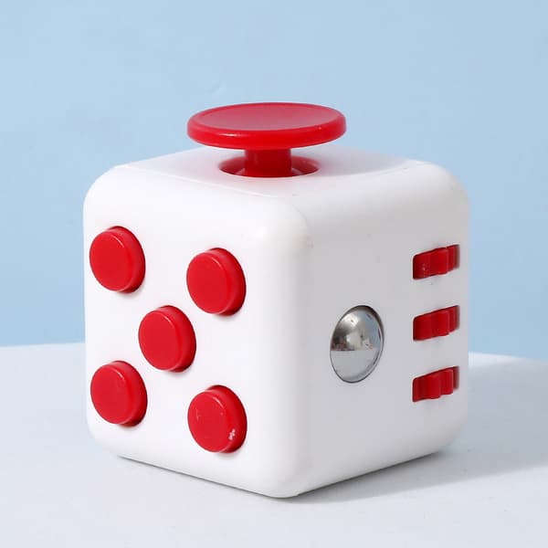 Fidget Cube Leksak Stress Ångestlindrande Leksak Grey Black