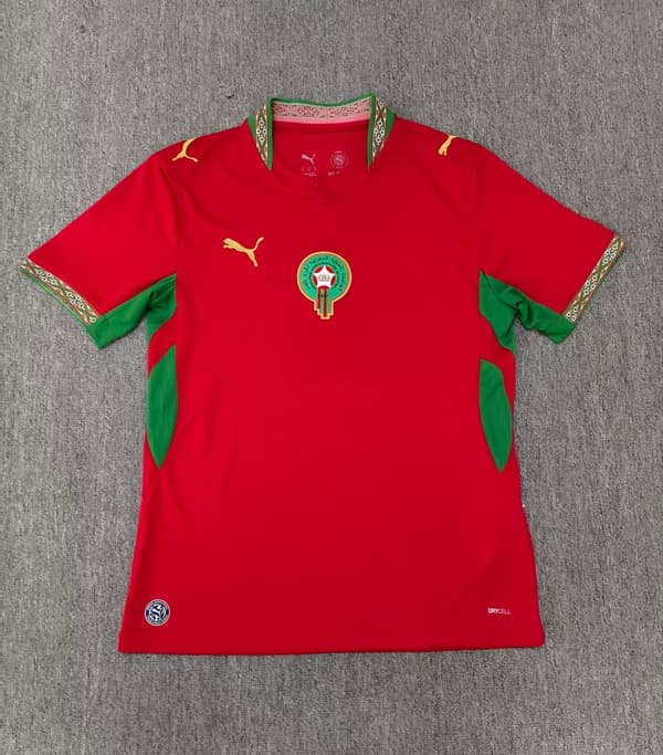 2026 Marocko Hemmaställ Fotbollströja S-2XL Home XL