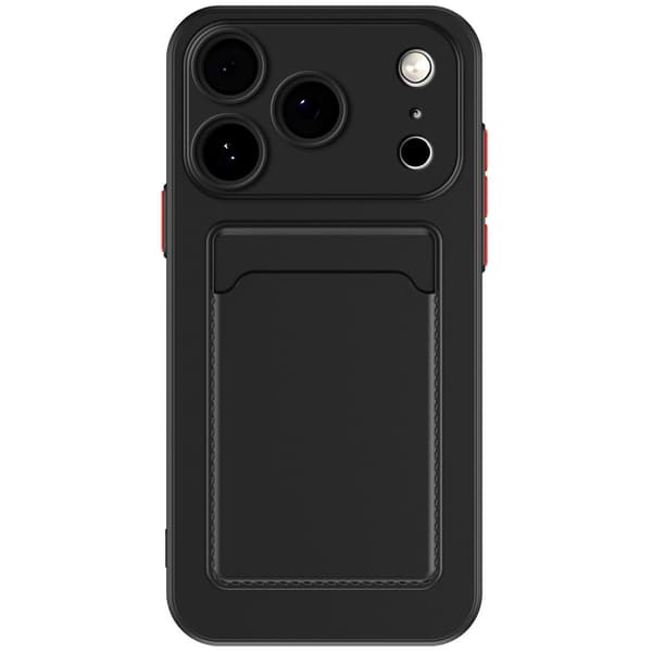 Luksuriøst mykt silikonlommebokdeksel til iPhone 17 Air 16 15 14 Plus 13 12 11 Pro Max Støtsikkert kortholderdeksel Deep Blue iphone 16e