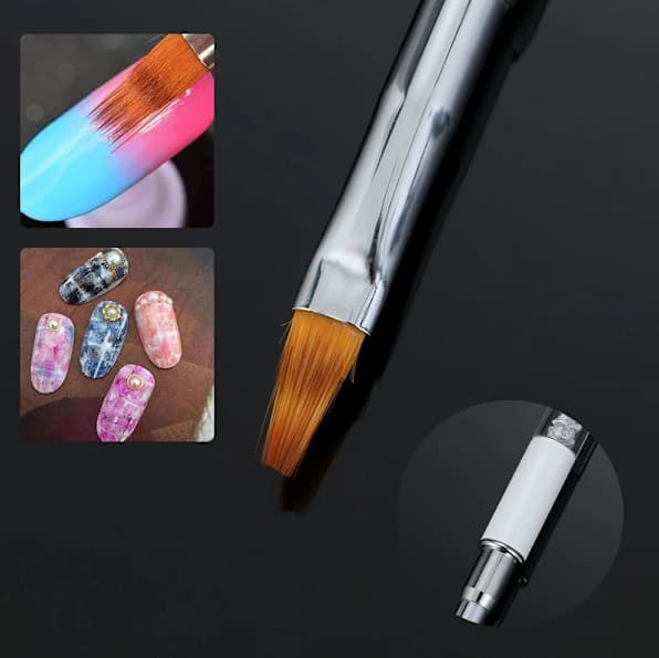Nail Art Pen Målarpensel Graderingar Manikyr Svart Vit Black