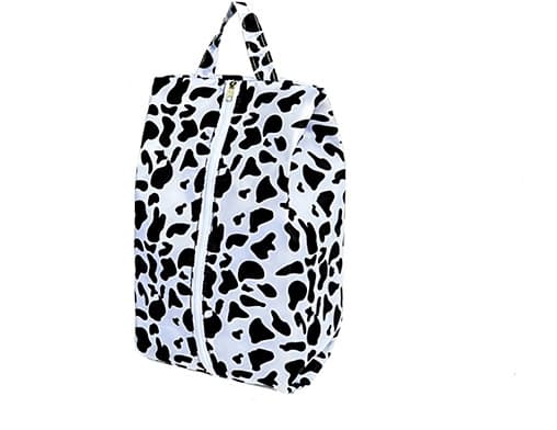 Støvtette skooppbevaringsposer Reisebærbar nylonskopose med solid glidelåspose Vanntett skopose leopard XL