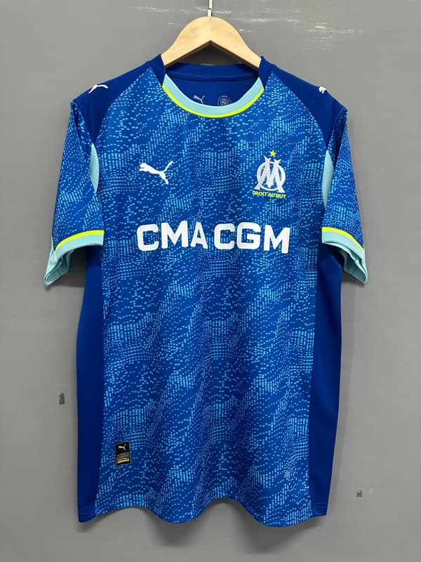 25-26 Marseille Bortatredjetröja Fotbollströja S-2XL Third L