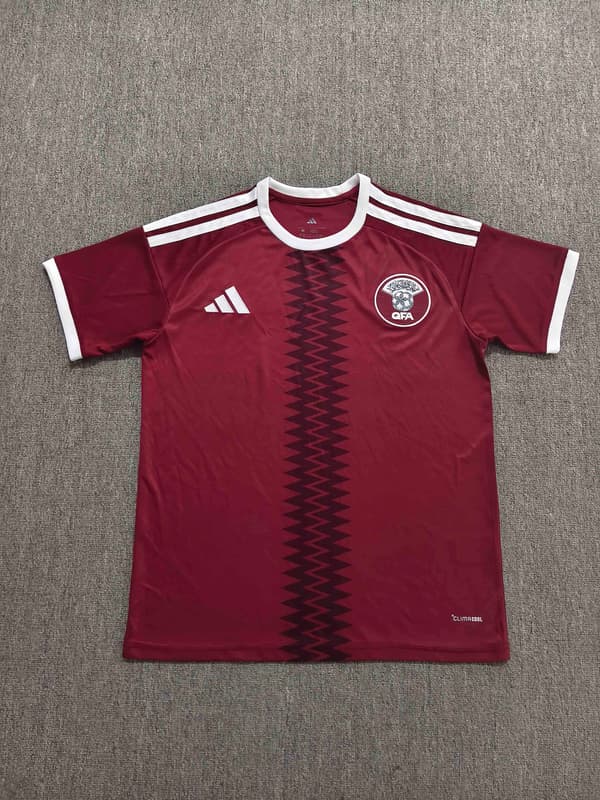 2026 Qatar Hemmaställ Fotbollströja S-2XL Home M