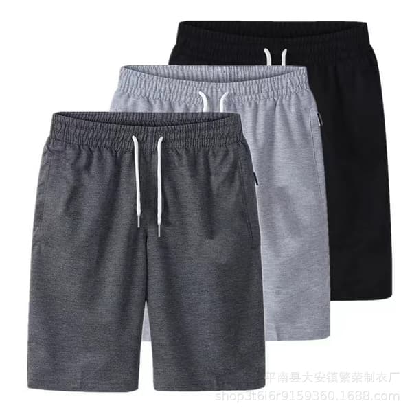 Herr sommarbyxor knälånga shorts sommarshorts Deep Grey 6XL:87.5-92.5kg