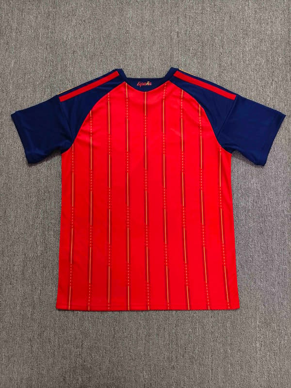 2026 Spanien Hemmaställ Fotbollströja S-2XL Home M
