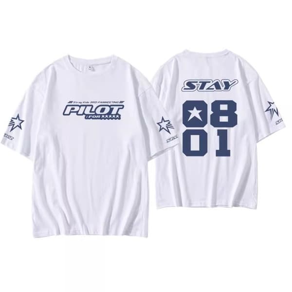 Stray kids Kortärmad T-shirt i bomull XS-4XL White 3XL