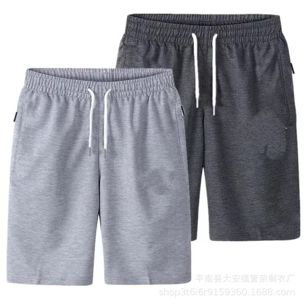 Herr sommarbyxor knälånga shorts sommarshorts Deep Grey 6XL:87.5-92.5kg