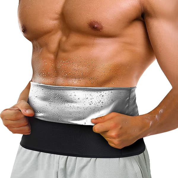 Maveformindsker til mænd Sauna Body Shaper Træner Korset Silver 2XL/3XL