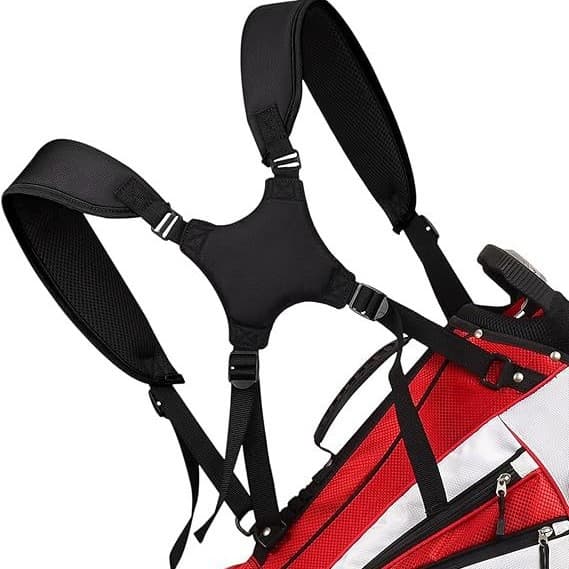 Bærbar Golf Skulderrem Golfbag Rem Kompatibel Skulderrem black