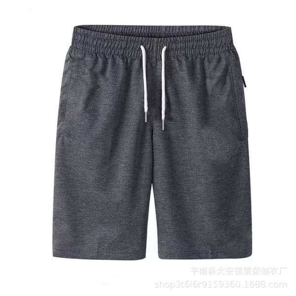 Sommerbukser for menn, knelange shorts, sommershorts Light Grey M:below 47.5kg