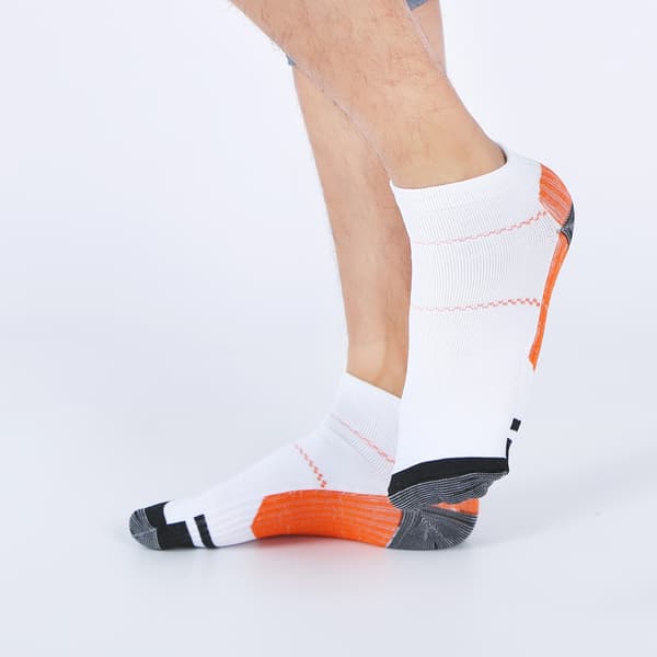 1 par stretchiga kompressionsstrumpor för män och kvinnor Yellow S/M:34-40
