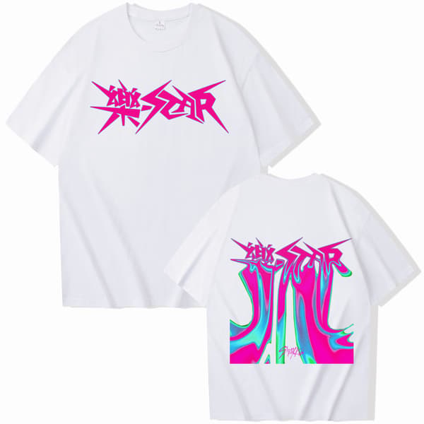 Stray Kids Rock-Star trykt topp kortermet t-skjorte Grey L