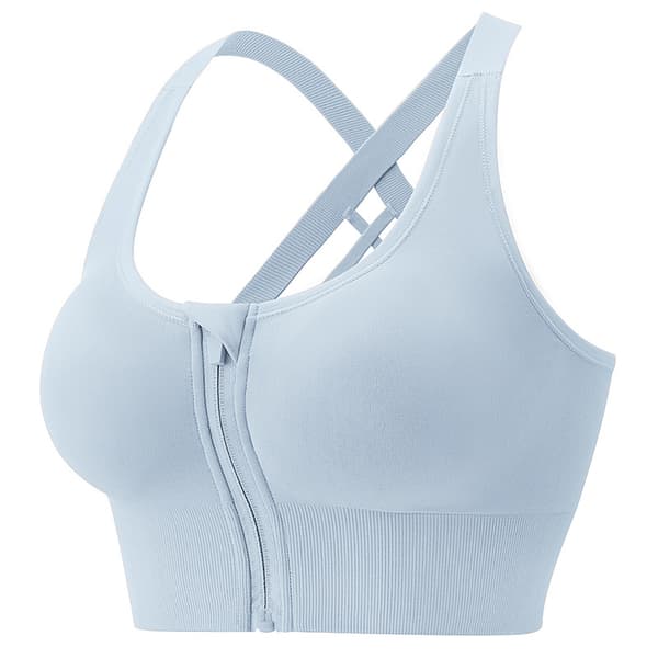 Korkean tuen urheiluliivit lukittavalla vetoketjulla Black S:below 47.5kg