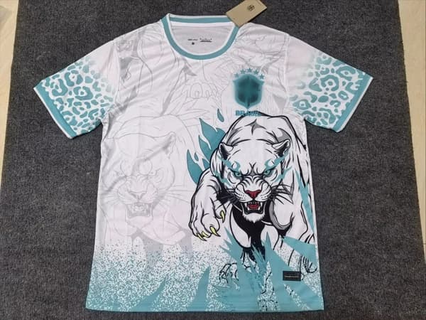 26-27 Brasil Leopard Special Edition Fotballdrakt Treningsskjorte, S-XXL Red M