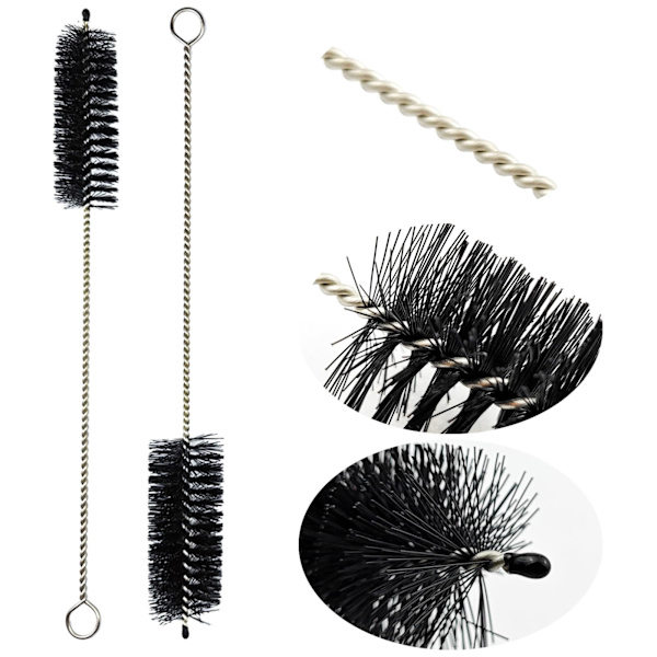 Set med 13 flaskborstar i olika storlekar Svart black