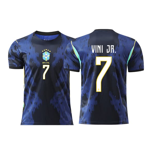 26-27 Brasil Bortedrakt NR.7 VINI JR. Fotballtrøye S-2XL NO.7 L