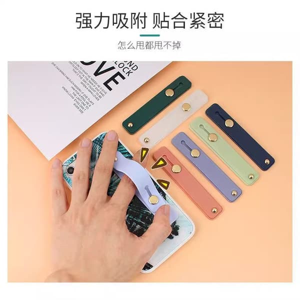 6-delt telefonholder, mobiltelefonstropp, teleskopisk fingerstroppsett, universell fingerstøtte for de fleste smarttelefoner 6PCS