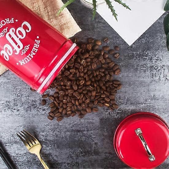 Kaffeburk Livsmedelssäker Fuktsäker Smidesjärn Stark Försegling Sockerskål för Kök White