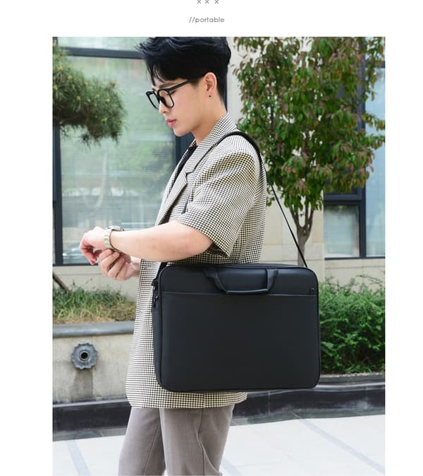 Computertaske Skuldertaske Black 17 IN