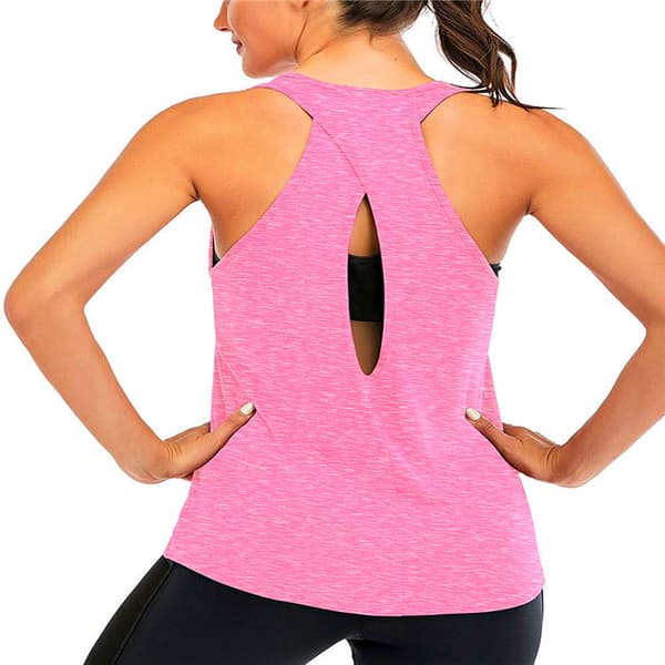 Sportstopper for kvinner med kryssrygg Pink XL