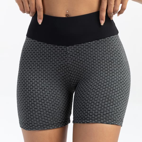 Booty Shorts Hög Midja Yogashorts Elastisk Midja Löpning Gym Träning Biker Shorts för Kvinnor Green XXL