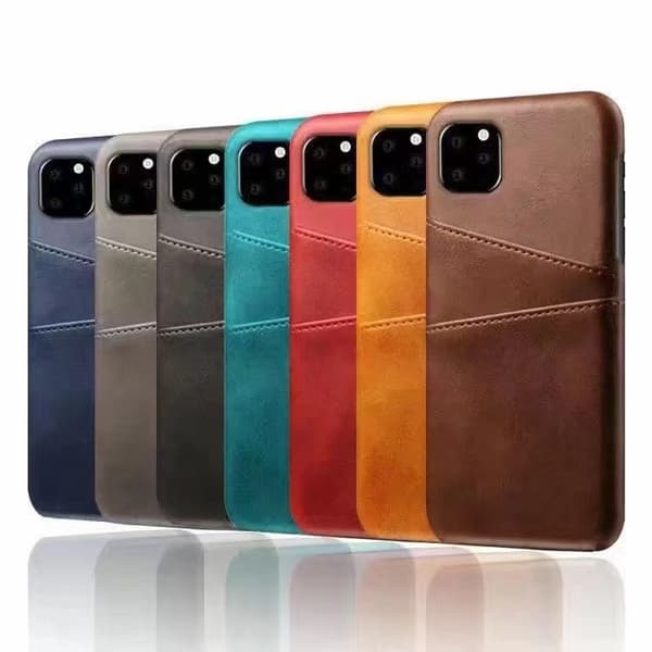 Kortholder kompatibel med iPhone 16 15 14 13 12 11 Pro Max deksel mobildeksel Grey iphone14pro