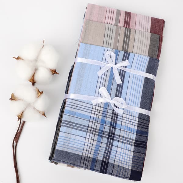 12-pak Herreklude Bomuld 40x40 cm, Bomuldsklud - Klassisk Rundt Design 12Packs 40cm*40cm