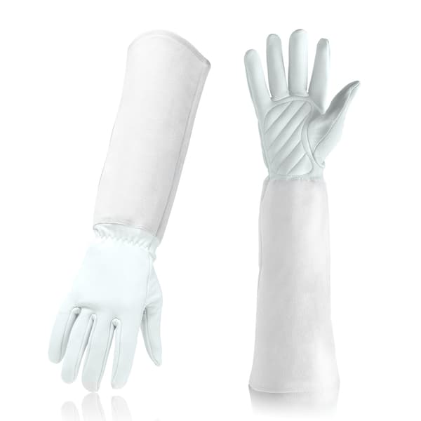 Lange havehandsker, tornefaste havehandsker til kvinder white
