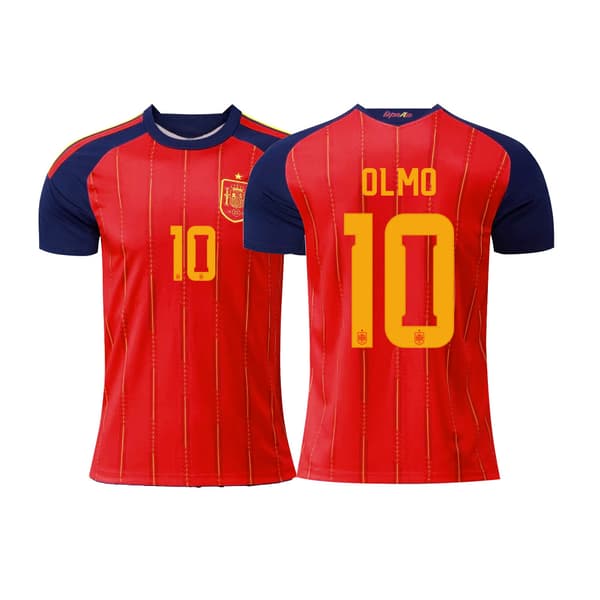 2026 Spanien Hemmatröja NR.10 OLMO Fotbollströja S-2XL NO.10 M