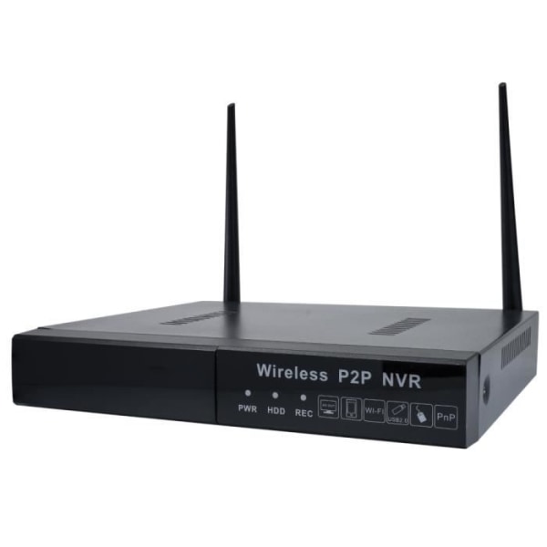 PNI House WiFi550 NVR videoövervakningskit och 8 trådlösa kameror, 1,0 MP