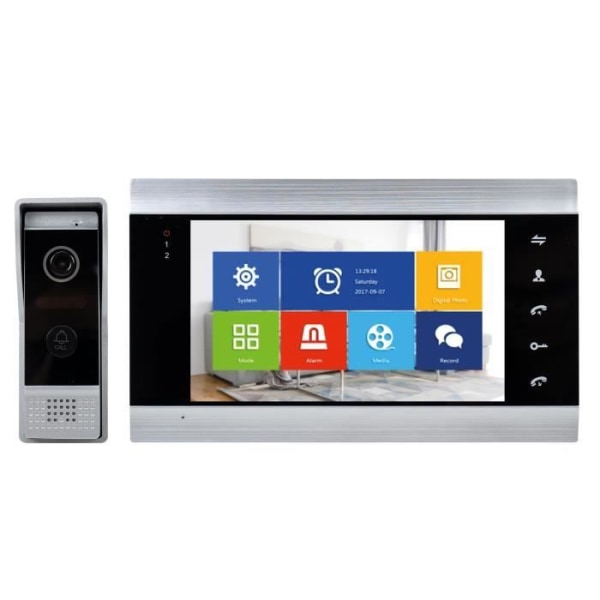 PNI SafeHome PT720MW WiFi HD Smart Video Intercom, P2P, Indoor Monitor, Dedikerad Tuya Smart App