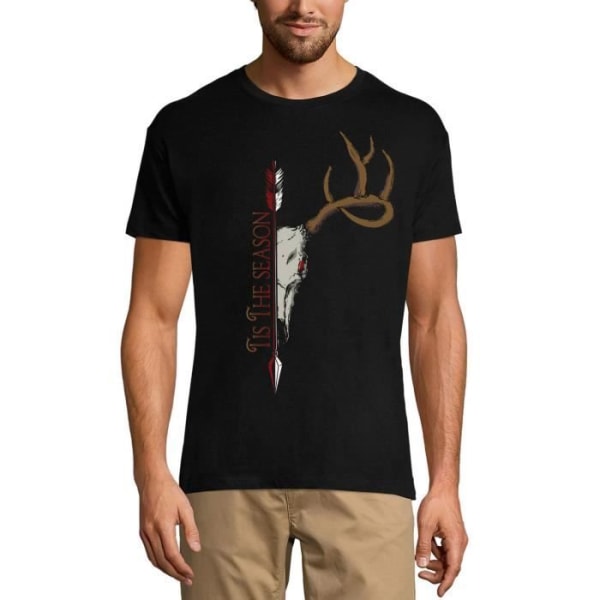 T-shirt herr under jaktsäsongen The Hunter – In The Season Hunting Hunter's – Vintage svart T-shirt djup svart