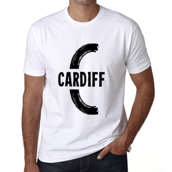 T-shirt - ULTRABASIC - Cardiff - 100% Bomull - Korta Ärmar - Bekväm och Ekologisk Vit M