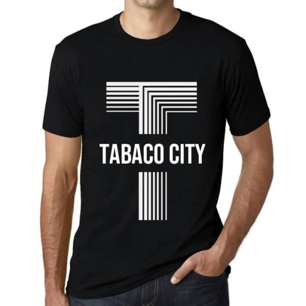 Tabaco City T-shirt herr – Tabaco City – Vintage svart T-shirt djup svart