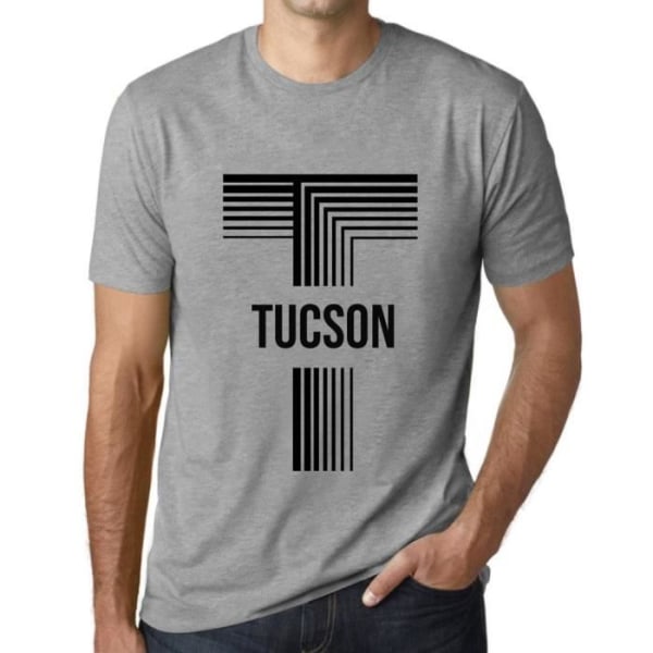 T-shirt herr Tucson T-shirt vintagegrå Ljunggrå