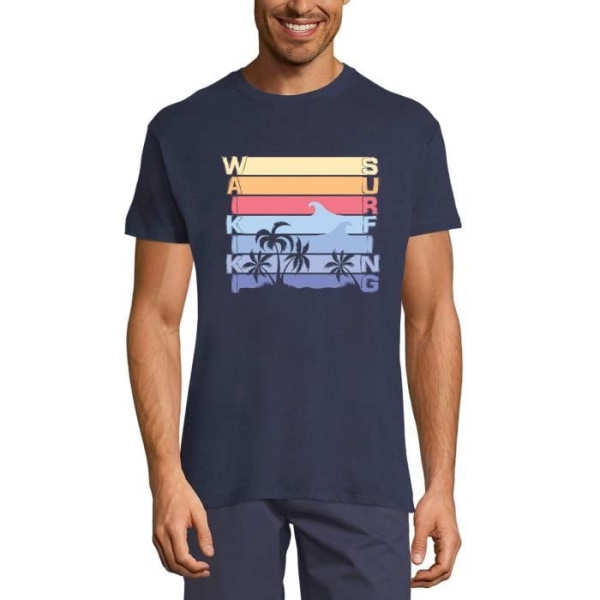 Surfing T-shirt herr i Waikiki – Waikiki Surfing – Vintage fransk T-shirt franska flottan