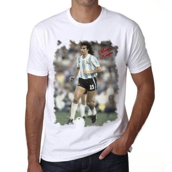 T-shirt herr Mario Kempes Vintage T-shirt Vit M