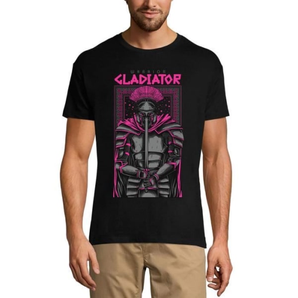 Gladiator Warrior T-shirt herr - Skrämmande – Warrior Gladiator - Skrämmande – Svart vintage T-shirt djup svart