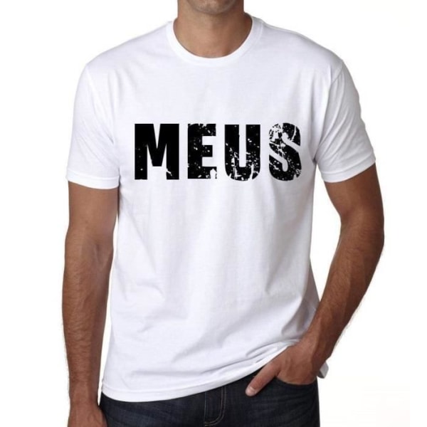 Herr T-shirt Meus T-shirt Vintage Vit