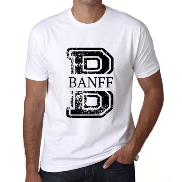 T-shirt - ULTRABASIC - Banff - 100% Bomull - Kortärmad - Bekväm och Ekologisk Vit XL