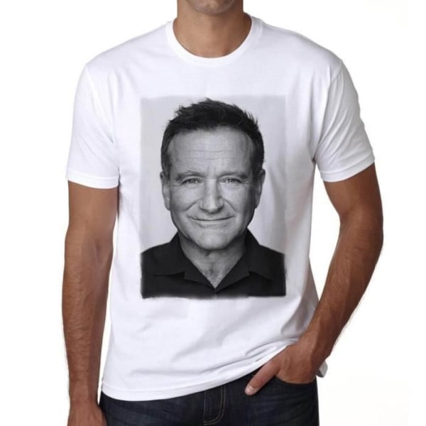 T-shirt herr Robin Williams vintage T-shirt Vit