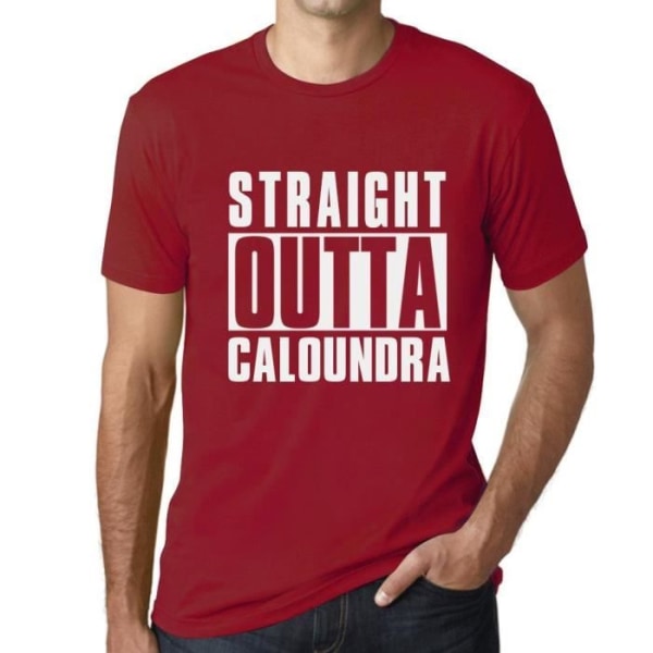 T-shirt herr Straight Outta Caloundra – Straight Outta Caloundra – Vintage röd T-shirt tango röd