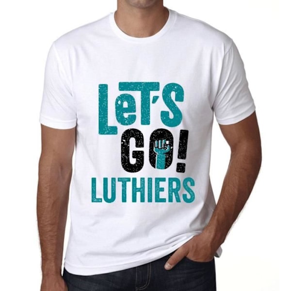 T-shirt herr Let's Go Luthiers – Let's Go Luthiers – Vintage T-shirt Vit S