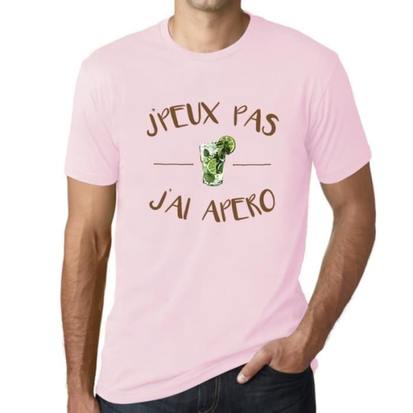 T-shirt herr Jag kan inte jag har Apéro T-shirt Vintage rosa Ljusrosa